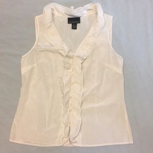 💎Cynthia Rowley button down blouse, sleeveless.